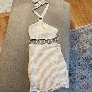 Beige vacay mini dress 🤍